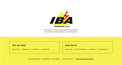 Desktop Screenshot of iba-engineering.be