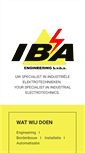 Mobile Screenshot of iba-engineering.be